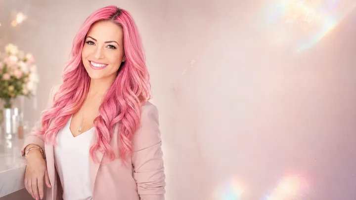 Iridescent Cosmetics studio portrait with soft brand styling